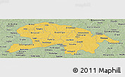 Savanna Style Panoramic Map of Oubritenga