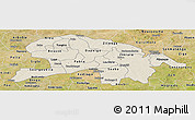 Shaded Relief Panoramic Map of Oubritenga, satellite outside