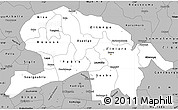 Gray Simple Map of Oubritenga