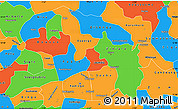 Political Simple Map of Oubritenga