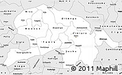 Silver Style Simple Map of Oubritenga