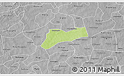 Physical 3D Map of Sourgoubila, desaturated