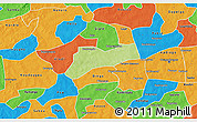 Physical 3D Map of Sourgoubila, political outside