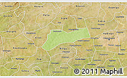 Physical 3D Map of Sourgoubila, satellite outside