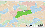 Political 3D Map of Sourgoubila, lighten