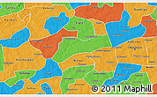 Political 3D Map of Sourgoubila