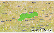 Political 3D Map of Sourgoubila, satellite outside