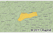 Savanna Style 3D Map of Sourgoubila