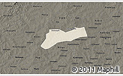 Shaded Relief 3D Map of Sourgoubila, darken