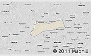 Shaded Relief 3D Map of Sourgoubila, desaturated