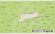 Shaded Relief 3D Map of Sourgoubila, physical outside