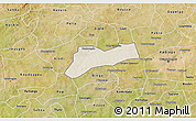 Shaded Relief 3D Map of Sourgoubila, satellite outside