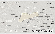 Shaded Relief 3D Map of Sourgoubila, semi-desaturated