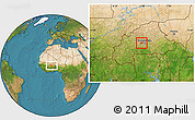 Satellite Location Map of Sourgoubila