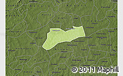 Physical Map of Sourgoubila, darken