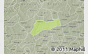 Physical Map of Sourgoubila, semi-desaturated