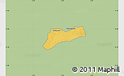 Savanna Style Map of Sourgoubila, single color outside