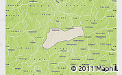 Shaded Relief Map of Sourgoubila, physical outside