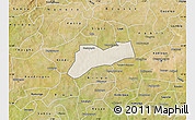 Shaded Relief Map of Sourgoubila, satellite outside