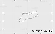 Silver Style Map of Sourgoubila, single color outside