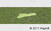 Physical Panoramic Map of Sourgoubila, darken