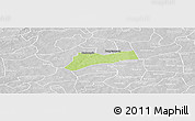 Physical Panoramic Map of Sourgoubila, lighten, desaturated