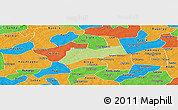 Physical Panoramic Map of Sourgoubila, political outside