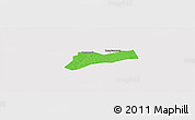 Political Panoramic Map of Sourgoubila, cropped outside