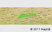 Political Panoramic Map of Sourgoubila, satellite outside