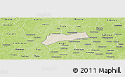 Shaded Relief Panoramic Map of Sourgoubila, physical outside