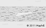 Silver Style Panoramic Map of Sourgoubila