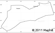Blank Simple Map of Sourgoubila, cropped outside