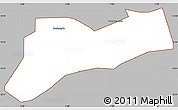 Gray Simple Map of Sourgoubila, cropped outside
