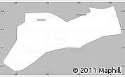 Gray Simple Map of Sourgoubila, single color outside
