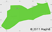 Political Simple Map of Sourgoubila, single color outside