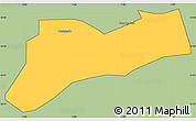 Savanna Style Simple Map of Sourgoubila, cropped outside
