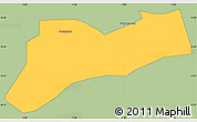 Savanna Style Simple Map of Sourgoubila, single color outside