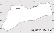 Silver Style Simple Map of Sourgoubila, cropped outside