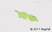 Physical 3D Map of Zitenga, cropped outside