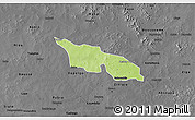 Physical 3D Map of Zitenga, darken, desaturated