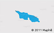 Political 3D Map of Zitenga, cropped outside