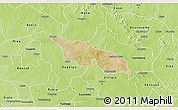 Satellite 3D Map of Zitenga, physical outside
