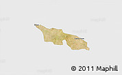 Satellite 3D Map of Zitenga, single color outside