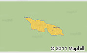 Savanna Style 3D Map of Zitenga, single color outside