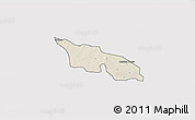 Shaded Relief 3D Map of Zitenga, cropped outside