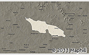 Shaded Relief 3D Map of Zitenga, darken