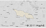 Shaded Relief 3D Map of Zitenga, desaturated