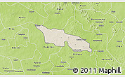 Shaded Relief 3D Map of Zitenga, physical outside