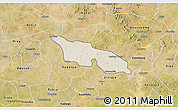 Shaded Relief 3D Map of Zitenga, satellite outside