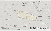Shaded Relief 3D Map of Zitenga, semi-desaturated